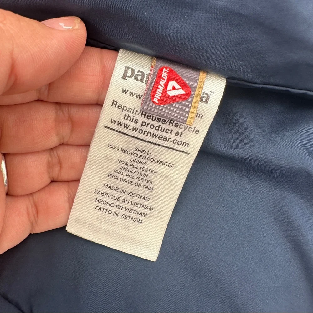 Patagonia kids size 10 Nano puff jacket coat boy girl unisex diamond quilt